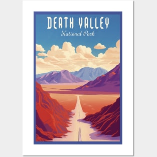 Death Valley National Park Vintage Travel  Poster Posters and Art